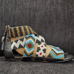 Beaded Multicolor Sandals